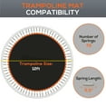 thumbnail image 3 of Soozier Trampoline Replacement Mat, Fits 12' Trampoline w/ 72 V-Hooks & 5.5" Springs, 8 Rows of Stitching & Tool (Spring & Frame not Included), Orange, 3 of 9