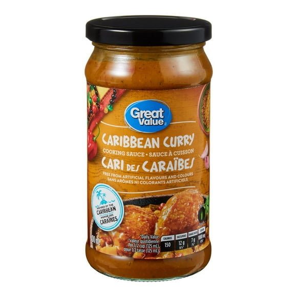 Sauce à cuisson Cari des Caraïbes Great Value 400 mL