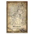 thumbnail image 3 of Wellesley Vintage Map Prints Canvas, Massachusetts Map Art Canvas, Canvas, Wellesley Map City style vintage Canvas , Canvas Wall Art, Street Map Artwork Canvas, 3 of 6