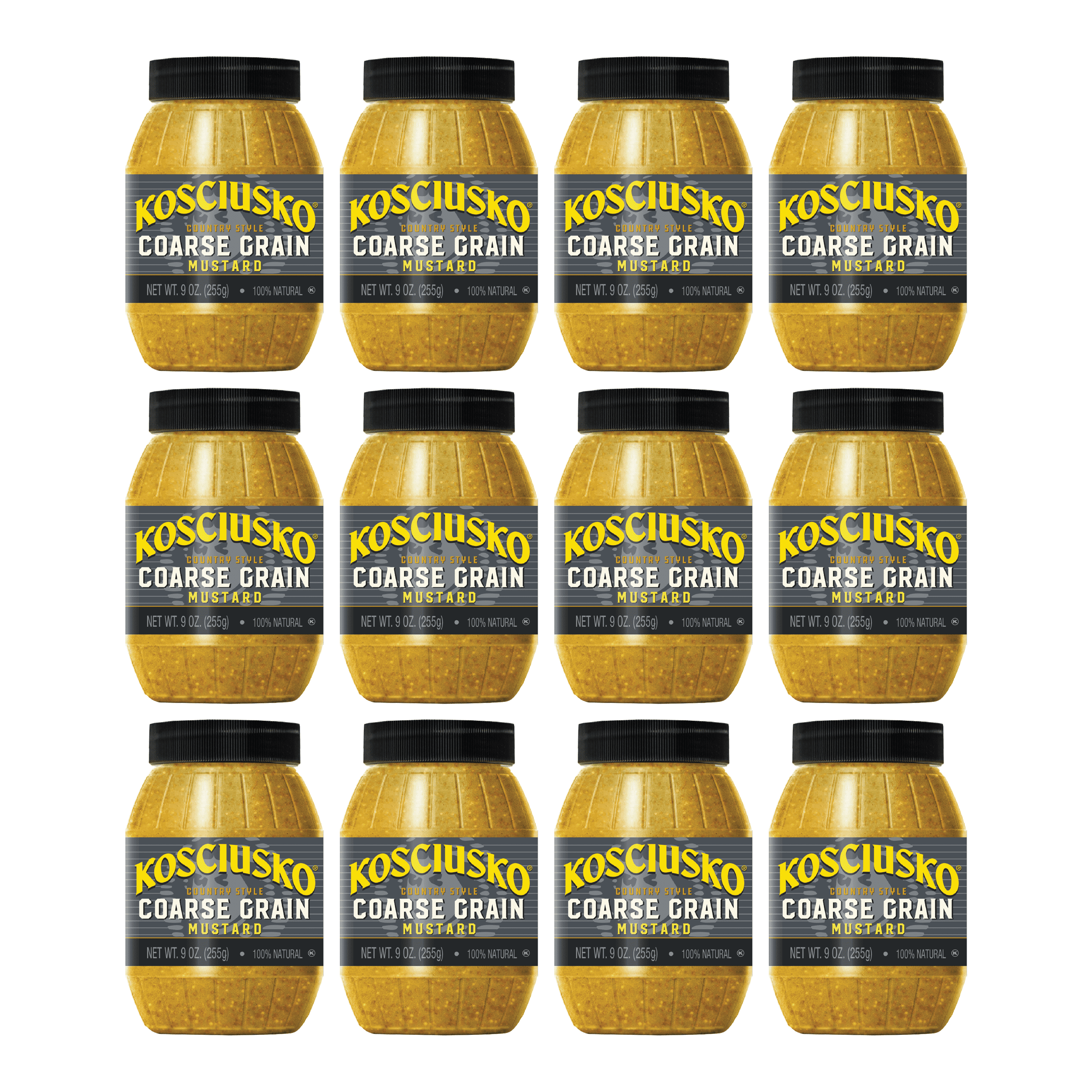 Plochman's Kosciusko Country Style Coarse Grain Mustard, Hearty Country