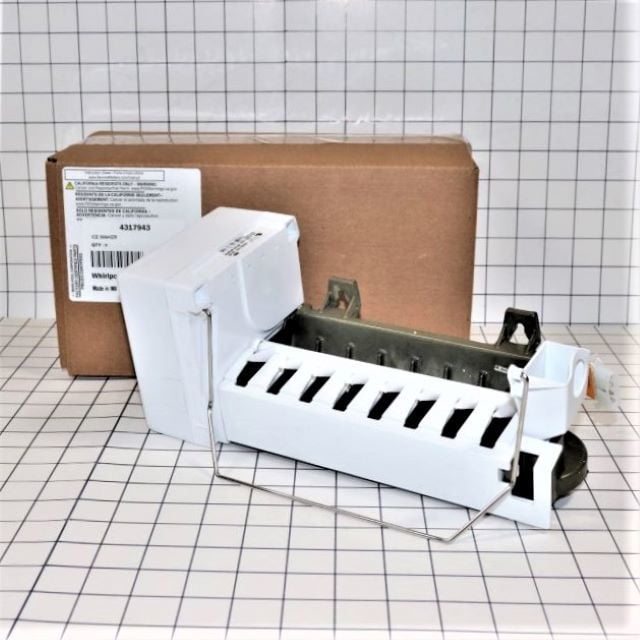 Whirlpool Ice Maker Assembly 4317943 (Ice Maker With arm & Wire Harness