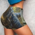 thumbnail image 4 of Balery Ferocious Dinosaur Pantalones cortos de entrenamiento estampados para mujer, sin costuras, ajustados, para gimnasio, yoga, correr, deportes, ejercicio activo, fitness.-XX-Large, 4 of 8
