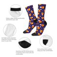 thumbnail image 4 of Fotbe Candy Corn (2) Calcetas Largas con Estampado para Hombre y Mujer – Calcetas de Compresión Transpirables y Elásticas, Viajar y Uso Diario Talla 5-11, 4 of 6