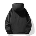 thumbnail image 4 of Daiosportswear Men's Lightweight Quarter Zip Pullover Casual Windbreaker Sweatshirt Hoodies for Running Golf Jackets with Pockets Black XS, 4 of 9