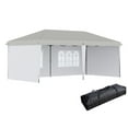 thumbnail image 2 of Spaco 10' x 20' Pop Up Canopy party Tent with 4 Sidewalls , White, Outdoor Party Event Tents, 2 of 6