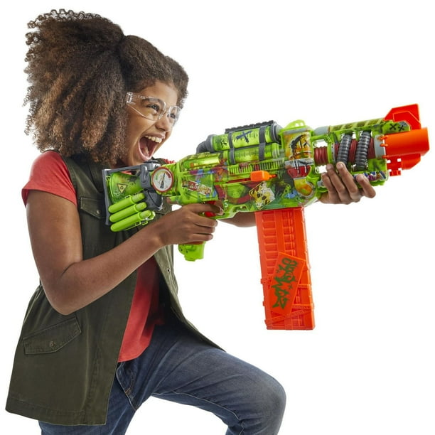 Nerf Zombie Corrupter Dart Blaster, 22 Nerf Elite Darts, Outdoor