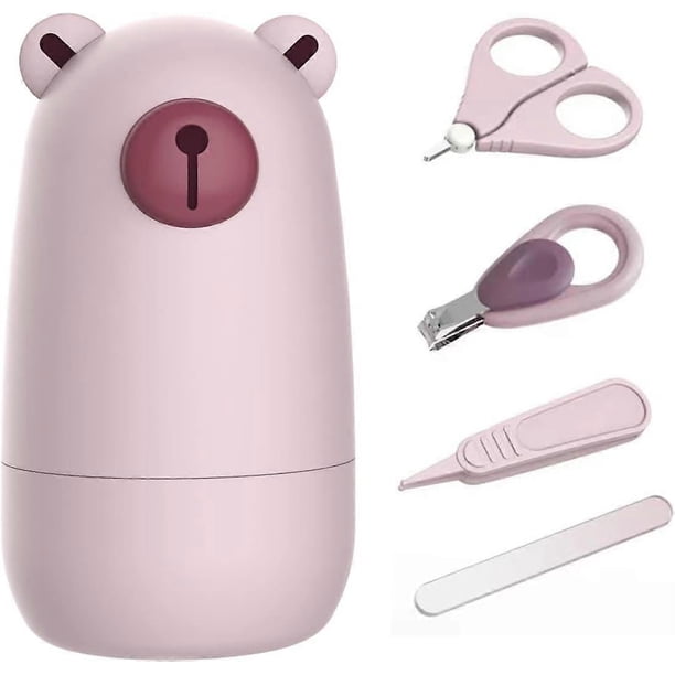 Baby Nail Clippers Set with Cute Case, Infant Fingernail and Toenail File Kit for Newborn Manicure and Pedicure