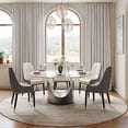 thumbnail image 2 of POVISON-Hobart - Round Glossy Sintered Stone Dining Table, 2 of 6