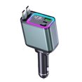 thumbnail image 1 of Cargador de coche Zreal 92W Fast Dual USB-C retráctil RGB, 1 of 8