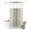 Green, Sage, Moss, Cream, variant on No Hook Shower Curtain, Sage Green Striped Shower Curtains for Bathroom with See Through Top Window, Farmhouse Beige Stripes Vintage Rustic Waterproof & Washable Bath Curtain Stand Up Stall 36"x72"