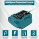 thumbnail image 2 of Portable Mini Battery Charger for 18V Li-Ion Battery for BL1415 BL1420 BL1815 BL1830 BL1840 BL1860 EU Plug, 2 of 5