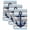 Blue，Gray, variant on Nautical Anchor Kitchen Towels Set of 4, Ocean Grey Blue Stripes Simple Lines Absorbent Dish Towels for Kitchen, Microfiber Hand Towel, Quick Drying Tea Towel for Cleaning Decorative Dishcloths