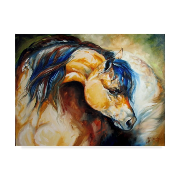 Trademark Fine Art 'The Buckskin' Canvas Art by Marcia Baldwin