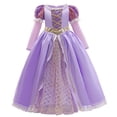 thumbnail image 4 of Disfraz de Rapunzel de Disney para niña, vestido de princesa de manga larga, fiesta de cumpleaños de lujo, Encanto, Mirabel, Isabela, Cosplay, 4 of 5