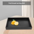 thumbnail image 2 of Wooden Tea Tray for Storage Use Beautiful and Practical Safe Black Synthetic Material 1, 2 of 6