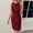 Red, variant on Blmnix Ladies' Dresses Sexy Waisted Tank Dress Cocktail-Length Green Crew Neck Sleeveless Women' s Dress,M