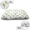 thumbnail image 3 of Botanical Pet Bed, Hand Drawn Philodendron Leaves Images in Repeating Design Monochrome Art, Resistant Pad for Dogs and Cats Cushion with Removable Cover, 24" x 39", Olive Green White, by Ambesonne, 3 of 4
