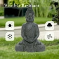 thumbnail image 5 of LuxenHome Meditating Buddha Statue, 21" Large Fiber Stone Zen Buddha Sculptures, Indoor Outdoor Buddha Statue,Zen Decor for Garden, Patio, Backyard Deck, 5 of 8