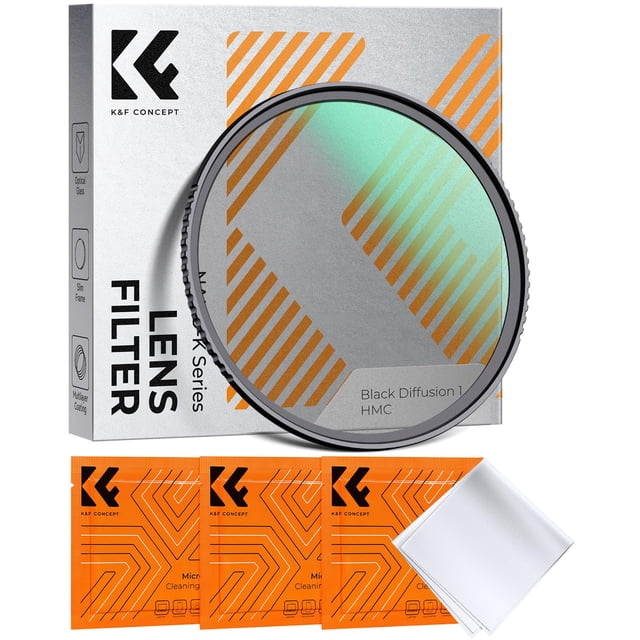 Filtro K&F CONCEPT Black Diffusion 1 72 mm para fotografía