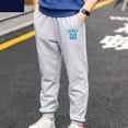 thumbnail image 6 of Aislor Kids Boys Casual Sweatpants Athletic Trousers with Pockets Hiking Climbing Jogging Running Pants Outdoor Quick Dry Gray 18-24 Months, 6 of 7