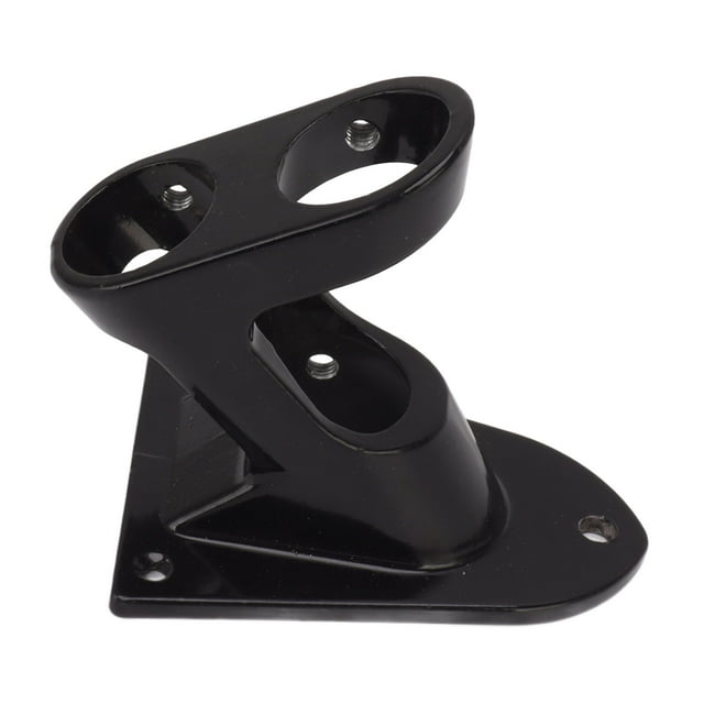 Aluminum Alloy Flag Pole Holder Bracket, Double Hole, Rustproof, Thickening, Heavy Duty, Outdoor, Easy Installation, Hidden Snap