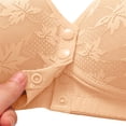 thumbnail image 6 of iHPH7 Daisy Bras for Older Women Floral Plus Size Bra Wireless Front Closure Bras for Senior Daisy Comfort Tshirt Bra Rose Gold M, 6 of 6