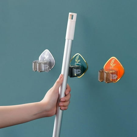

Light Luxury Nordic Style Mop Organizer Holder Brush Broom Hanger Home Storage Rack Bathroom Suction Hanging Pipe Hooks