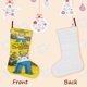 thumbnail image 3 of Los Simpson Tema: Calcetines de Navidad, fino lino blanco para colgar en escaleras y chimenea, decoración navideña para el hogar, regalo de Navidad.54cm×38cm, 3 of 5