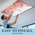 thumbnail image 6 of Red Eucalyptus Leaves Fluorescent Light Covers, Spring Floral Summer Botanical Magnetic Light Covers for Ceiling Lights, Fluorescent Ceiling Shade Filters for Classroom Bedroom Office 4x2Ft x 4PCS, 6 of 8