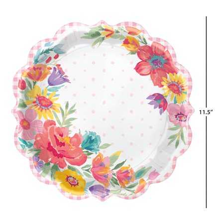 Pioneer Woman Multi Color Blooming Floral Tableware Kit for 16 Guests