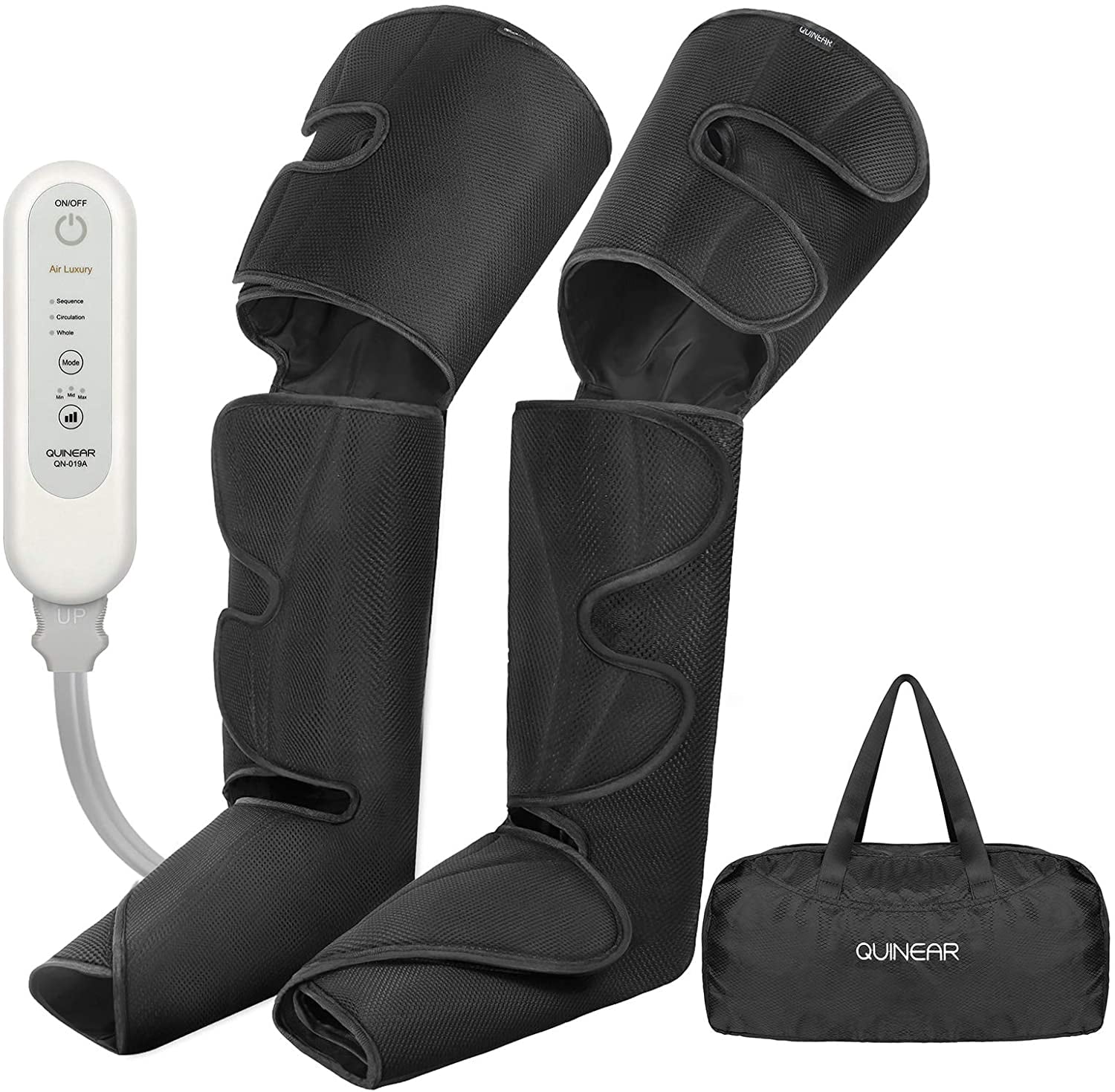 QUINEAR Leg Massager, 3-in-1 Foot Calf & Thigh Massager with Heat  and Compression Therapy, Leg Massage Boots for Swollen Legs, Edema, RLS  Pain Relief, FSA HSA Eligible 199.98