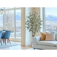 thumbnail image 5 of 5FT Artificial Eucalyptus Tree Indoor - Realistic Fake Potted Plant with White Planter, Lifelike Leaves & Bendable Boughs for Home Office Living Room Bedroom Decor, Housewarming Gift, 5 of 7