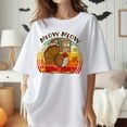 thumbnail image 2 of Meow Meow Funny Turkey Thanksgiving Shirt, Love Fall Y'All Shirt, Hello Pumpkin Fall Vibes Gift Tee, Peace Love Thanksgiving Family Thanksgiving Sweater, 2 of 3