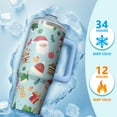 thumbnail image 4 of 30oz Christmas Ornaments Tumbler with Lid and Straw, Cute Stainless Steel Insulated Cup Holiday Gifts, 4 of 5