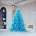 thumbnail image 4 of ‌EUDIDV Blue Christmas Tree - 6ft Artificial Spruce, 1000 Branch Tips Pre-Assembled for Quick Setup, For Indoor Office Party, 4 of 7