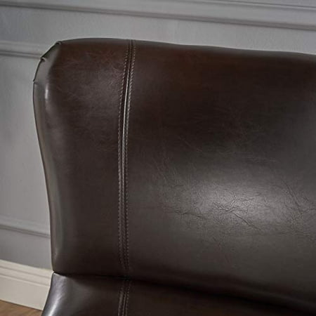 Christopher Knight Home Quentin Sofa Chair Brown Canada Quentin Sofa Chair Brown, Parisian White Leather Sofa Chair By Christopher Knight Home