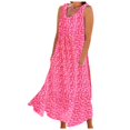thumbnail image 1 of Robes d'Été pour Femmes en Lin Robe de Plage Décontractée Robe Midi en Vrac avec Poches, 1 of 9