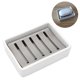 thumbnail image 1 of Jabonera JAMW para Baño Ducha Cocina Acero Inoxidable Cerámica Blanca 10*7,2 cm Sencillez, 1 of 5