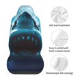 thumbnail image 5 of Yiaed Open-Mouthed Shark Print Car Seat Covers,Universal Auto Seats Protector Fits for Car,SUV Sedan,Truck,Automotive Seat Covers & Accessories(Two packs), 5 of 7