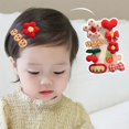 thumbnail image 2 of Horquilla de conejo de peluche para niños, horquilla de dibujos animados, flequillo suave, accesorios para niños, 8/9 piezas, nueva moda, 2 of 5
