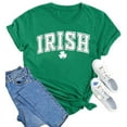 thumbnail image 4 of Womens T Shirts St Patricks Day Irish Shamrock Tee Shirt Short Sleeve Crewneck Clover Tees Spring Summer Tops Casual Green XXL, 4 of 4