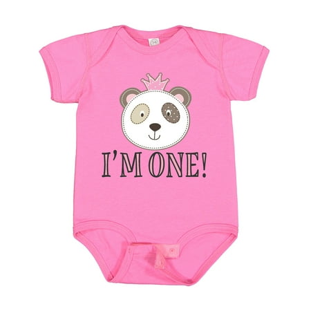 

Inktastic First Birthday Panda 1 Year Old Girl Gift Baby Girl Bodysuit