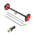 thumbnail image 1 of Terraxo Nettoyeur Haute Pression pour Châssis avec Acier Résistant à l'Usure, action de Nettoyage Puissante, Tiges d'Extension Incluses, Roues à Connexion Rapide Adaptées pour l'Entretien du Véhicule, Style de surface Extérieure, 1 of 8