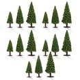 thumbnail image 2 of Árboles de Navidad artificiales Paisaje Paisaje Mini Arquitectura Escena de plástico Paisajismo Artesanía Plantas Calle15 piezas Inevent HA009160-01, 2 of 6