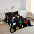thumbnail image 3 of Erosebridal Colorful Vinyl Record Bedding Todder Comforter Set, 70s 80s 90s Music Down Comforter, Reversible 2 Pieces, 3 of 8