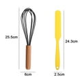 thumbnail image 2 of Juego de mini utensilios de cocina de 2 piezas: utensilios de cocina de silicona con mangos de madera, 2 of 5