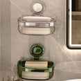 thumbnail image 4 of Jabonera con Ventosa para BañO, Jabonera con DesagüE, Caja de JabóN MóVil para Pared, Accesorios de BañO A, 4 of 5