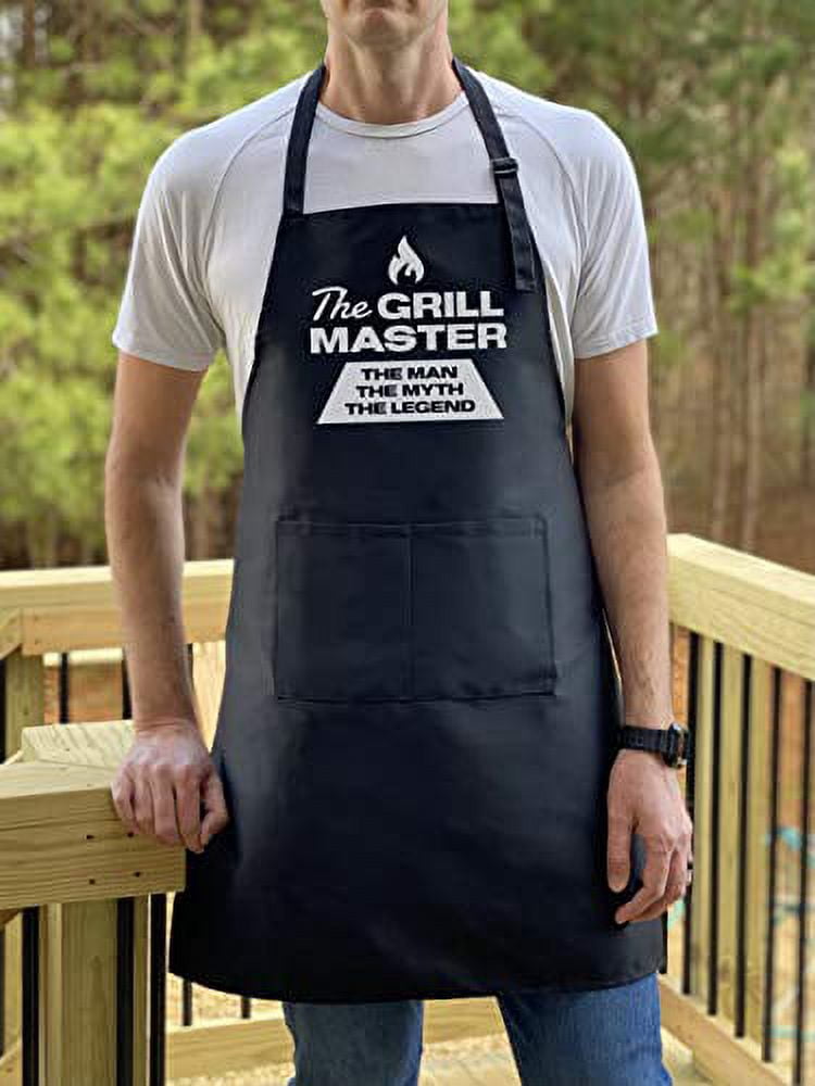 UP THE MOMENT The Grill Master The Man The Myth The Legend Apron, Funny Apron for Men, BBQ Grill Apron, Chef Apron, Funny Apron for Dad, Mens Funny Apron, Funny Chef Apron for Men