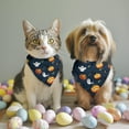 thumbnail image 2 of Dog Bandana 2 Pack,Halloween Ghosts Pumpkins and Spider Webs Bandanas for Dogs,Cat Bandana,Small/ Large Dog Bandana 2 Size,Dog Bandanas Girl Boy, 2 of 5