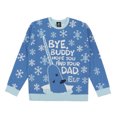 thumbnail image 1 of Elf Bye Buddy, J'espère Que Tu Trouves Ton Père Chandail de Noël Bleu, 1 of 2